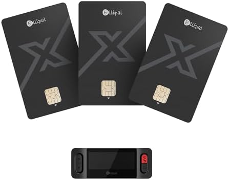 ELLIPAL X Card – Secure Air Gapped Crypto Cold Wallet for Bitcoin, Ethereum, NFTs & 10,000+ Tokens – Starter Accessory K