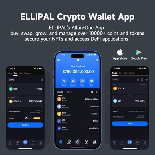 ELLIPAL X Card – Secure Air Gapped Crypto Cold Wallet for Bitcoin, Ethereum, NFTs & 10,000+ Tokens – Starter Accessory K